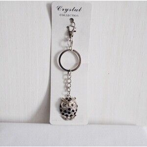 Crystal Collection Owl Keychain Bag Charm NWT
